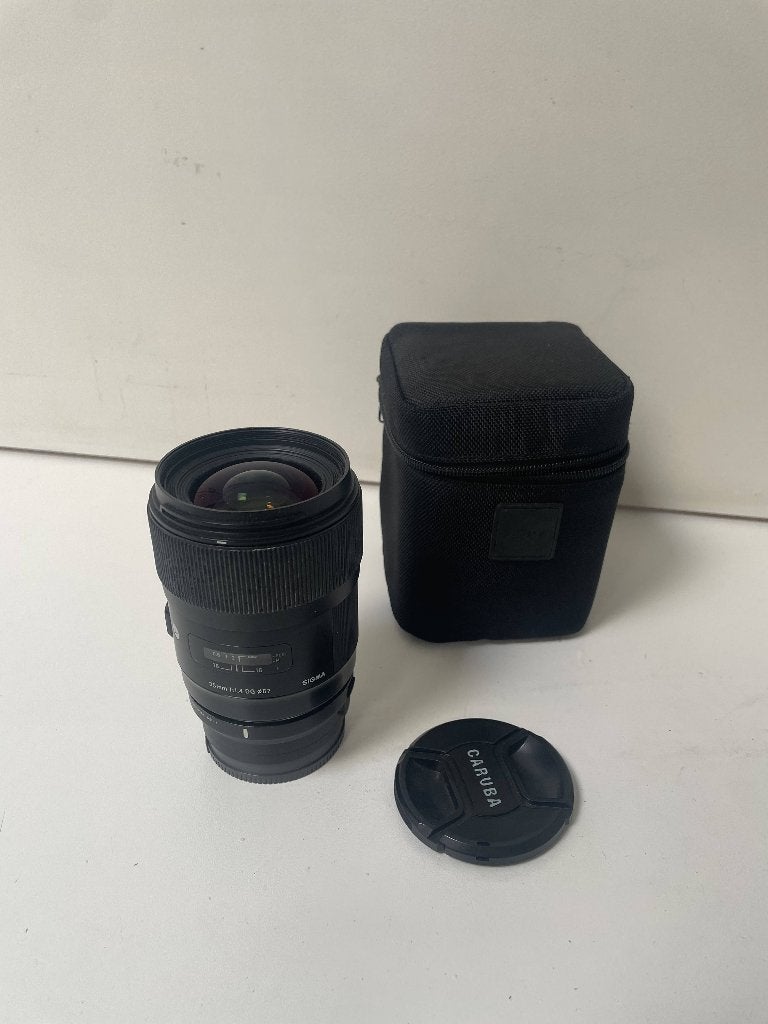 Sigma 35mm F1.4 DG HSM art Canon AF + converter naar E Mount, Audio, Tv en Foto, Gebruikt, Canon, Verzenden, 35 mm