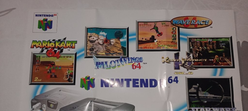 Officiële promotiefolder voor Nintendo 64 en Game Boy 1997, Games en Spelcomputers, Ophalen of Verzenden