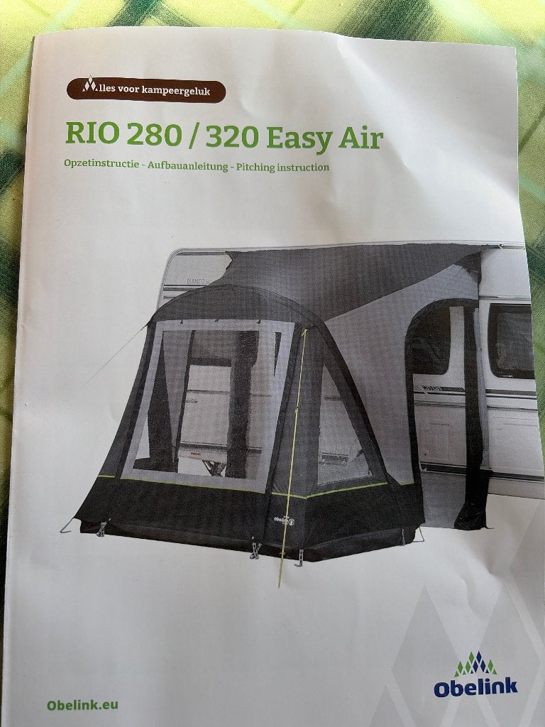 Te koop nieuwe  opblaasbare voortent, Caravans en Kamperen, Ophalen, Nieuw, Polyester, Easy Camp