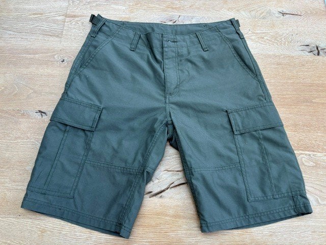 Short kaki pour homme (S) - Vintage Industries, Enlèvement ou Envoi, Comme neuf, Taille 46 (S) ou plus petite, Vintage Industries