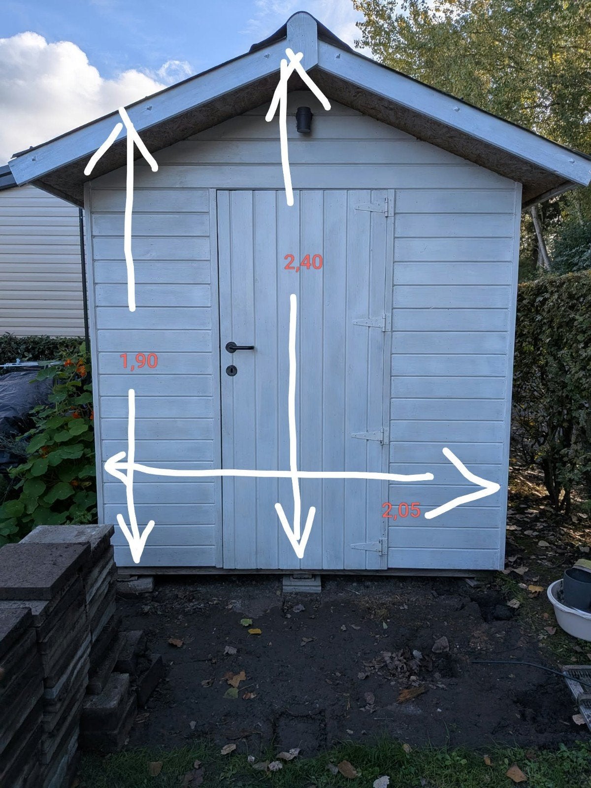 cabanon de jardin en bois, Enlèvement, Comme neuf, Bois, Abri de jardin