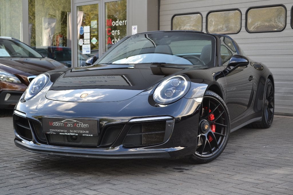 Porsche 991 TARGA GTS, Auto's, Automaat, https://public.car-pass.be/vhr/ad193385-c6ad-46a9-bcc3-ef489fbec178, Zwart, Leder
