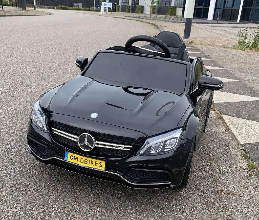 Kinder Accu Auto Mercedes C63s AMG 12v RC / Leder/ MP3, Ophalen of Verzenden, Nieuw