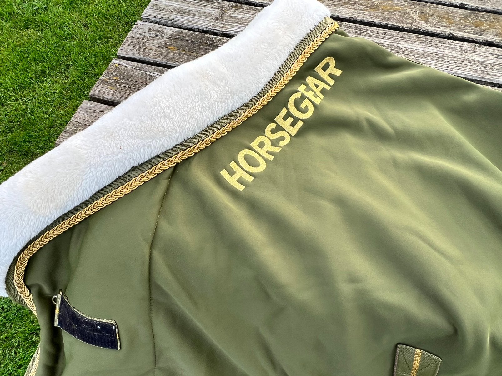 Zweetdeken luxe Horsegear(D pony), Enlèvement, Comme neuf, Couverture, Horsegear
