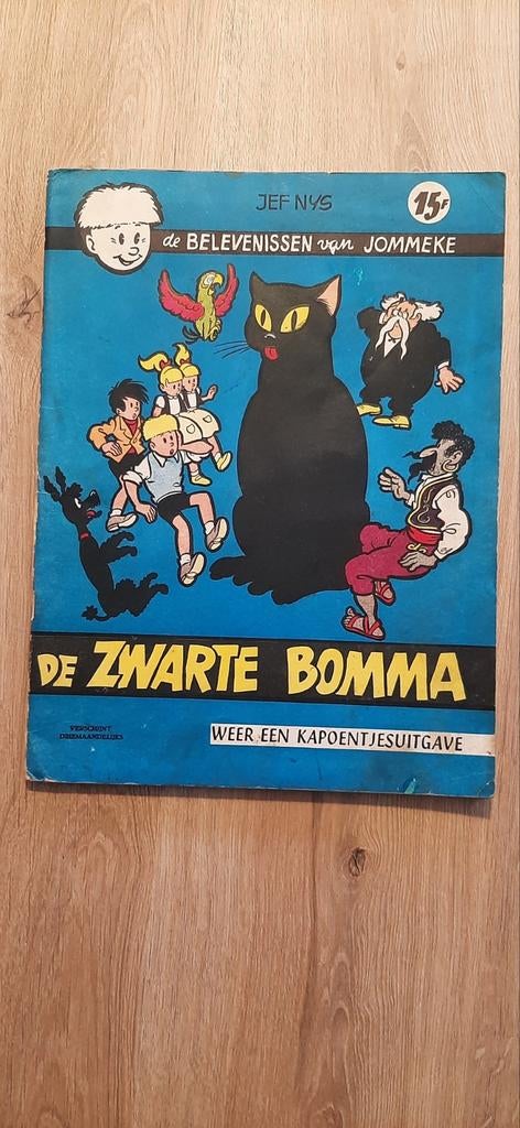 Jommeke nr 7-De zwarte bomma- 1e druk, Boeken, Gelezen, Eén stripboek, Ophalen of Verzenden, Jef Nijs