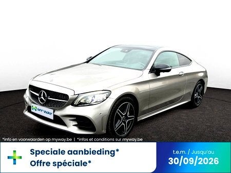 Mercedes-benz Classe C Coupe (C205) Coupe C 200 MHE, Autos, Argent ou Gris, Automatique, Détection des panneaux routiers, Classe C