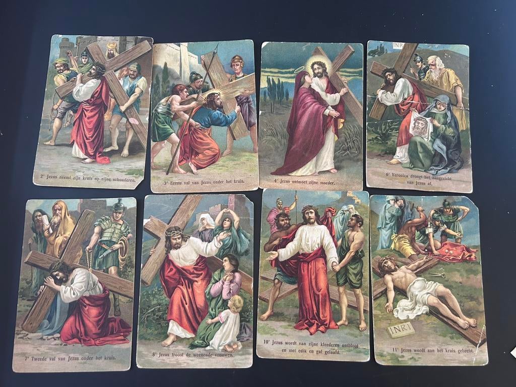 Postkaarten kruisweg, Ophalen