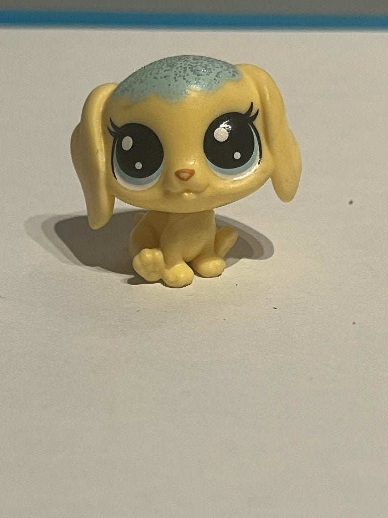 Chien/chiot Vintage Littlest Pet Shop avec paillettes bleues, Enlèvement ou Envoi, Comme neuf