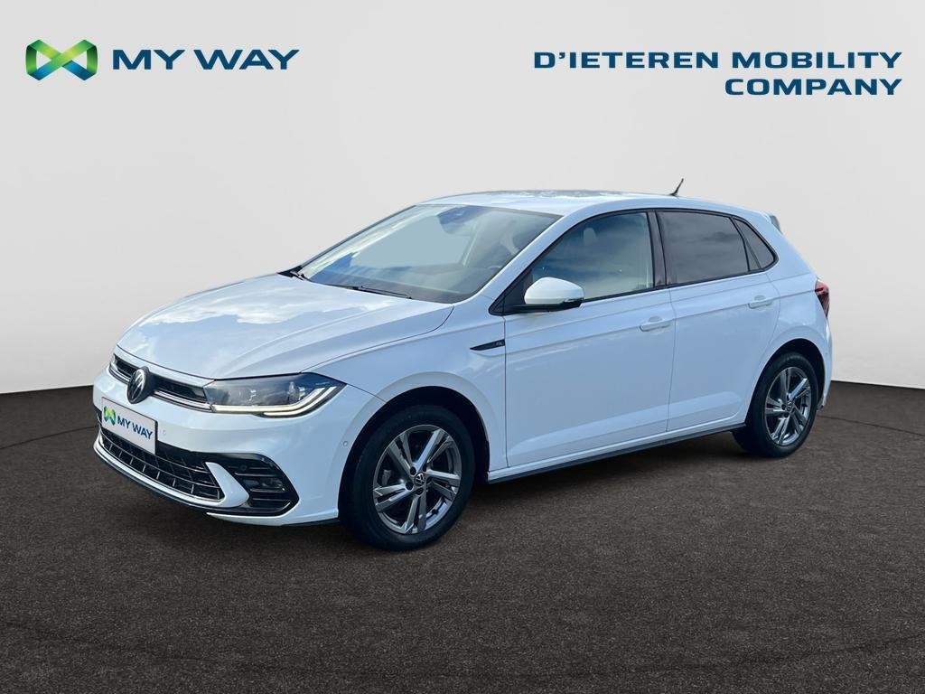 Volkswagen Polo Polo 1.0 TSI R-Line OPF DSG, Auto's, Automaat, Navigatiesysteem, Zilver of Grijs, Stadsauto