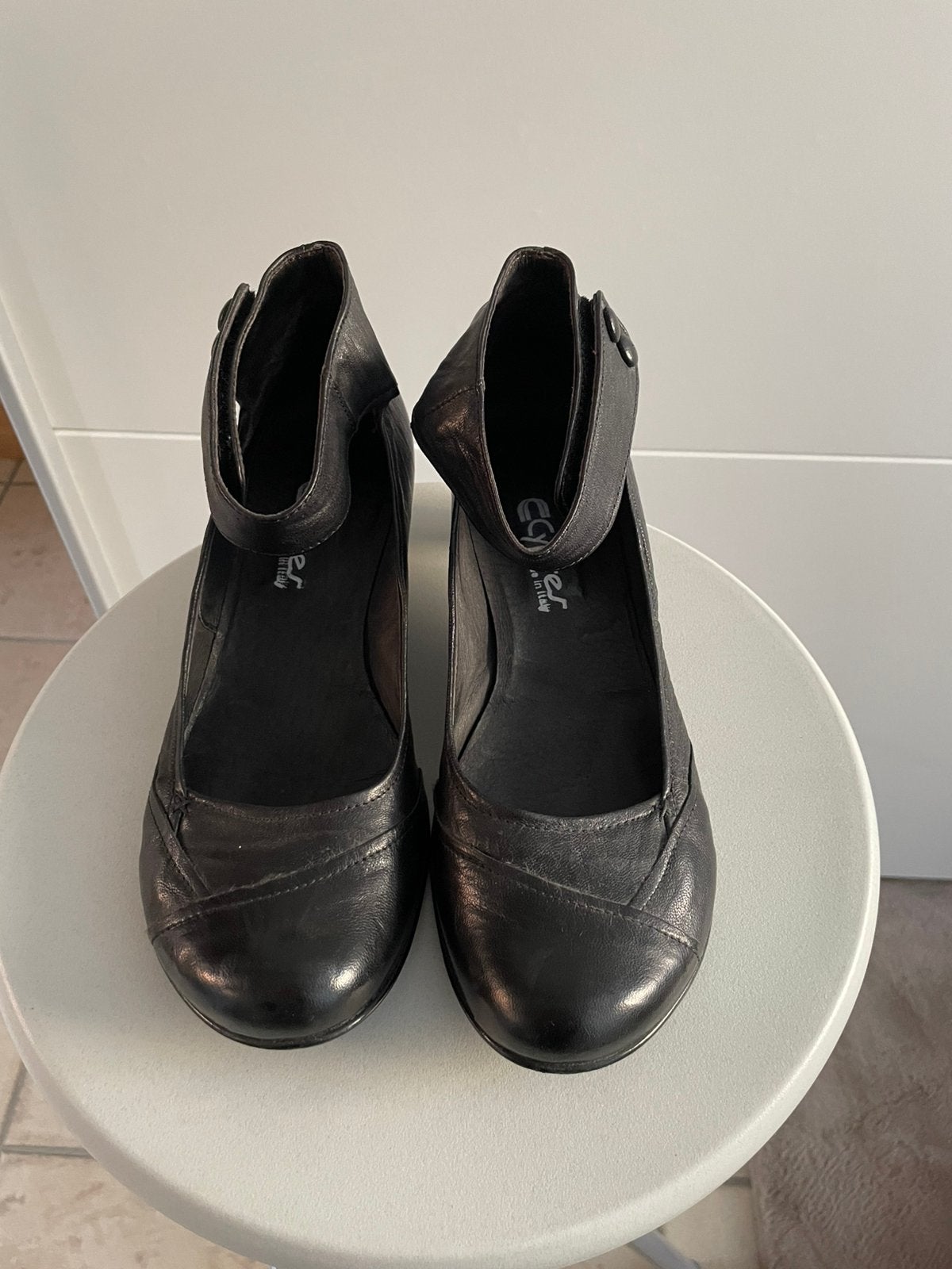 Zwarte schoentjes met kleine hak Koxko, Comme neuf, Enlèvement, Chaussures basses, Noir