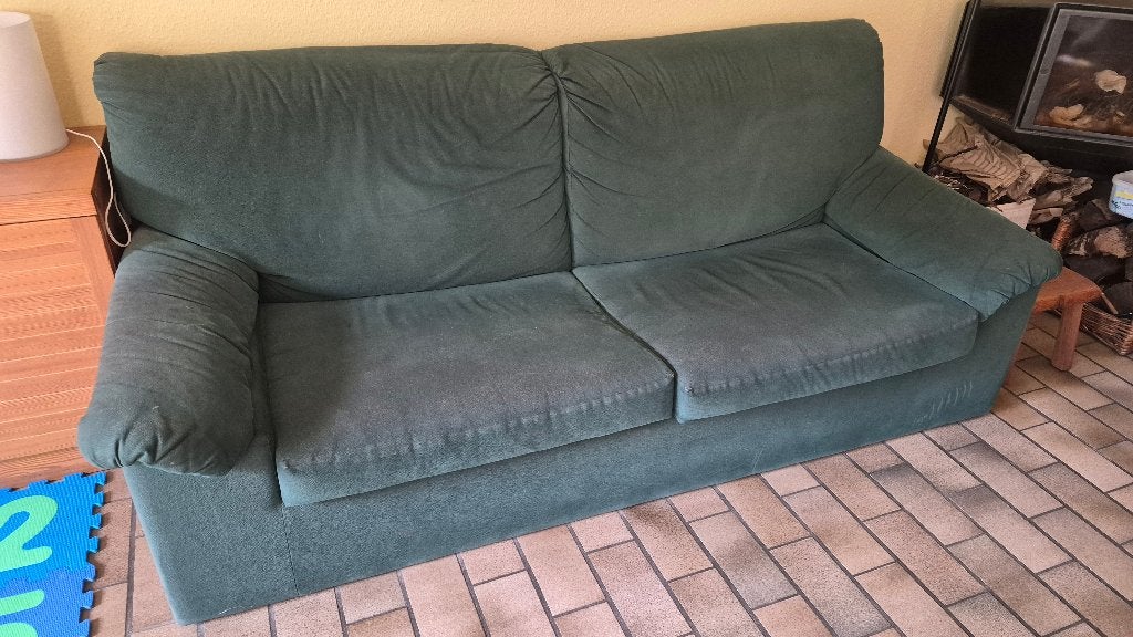 A donner : divan 3 places convertible en un lit double, Ophalen, Gebruikt, 150 tot 200 cm, Driepersoons