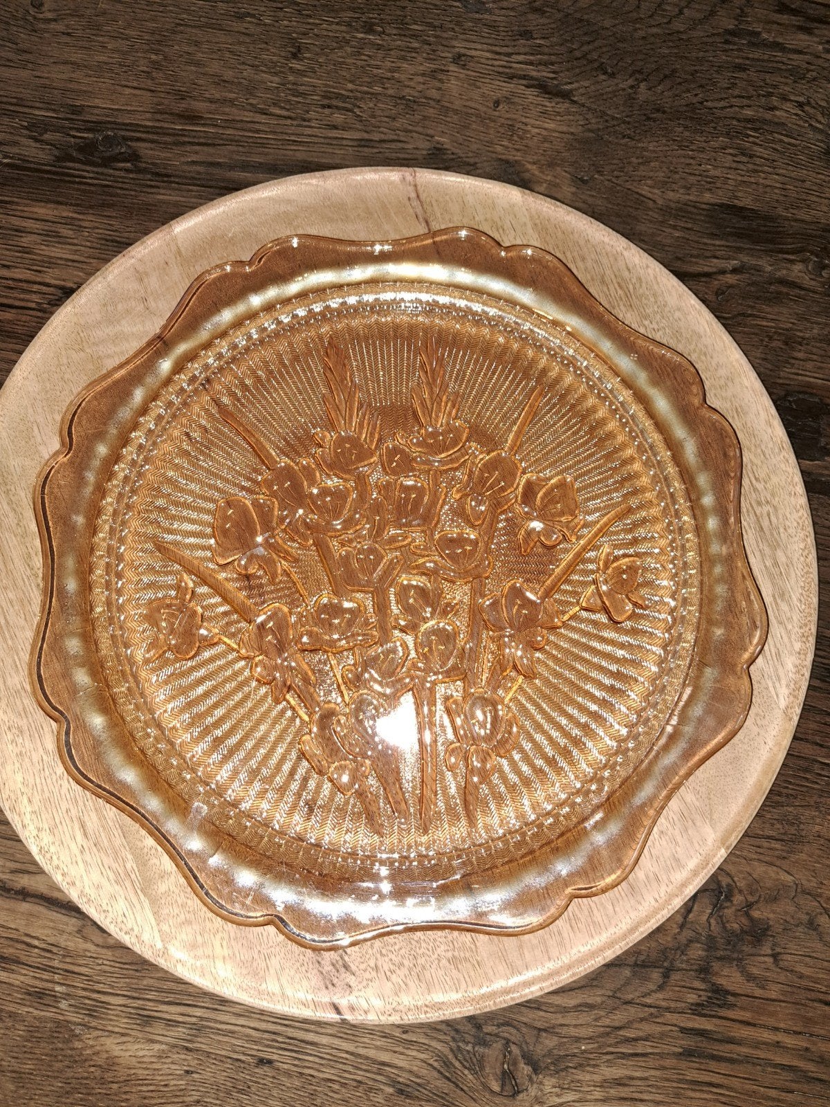 Vintage glazen schaal, Ophalen