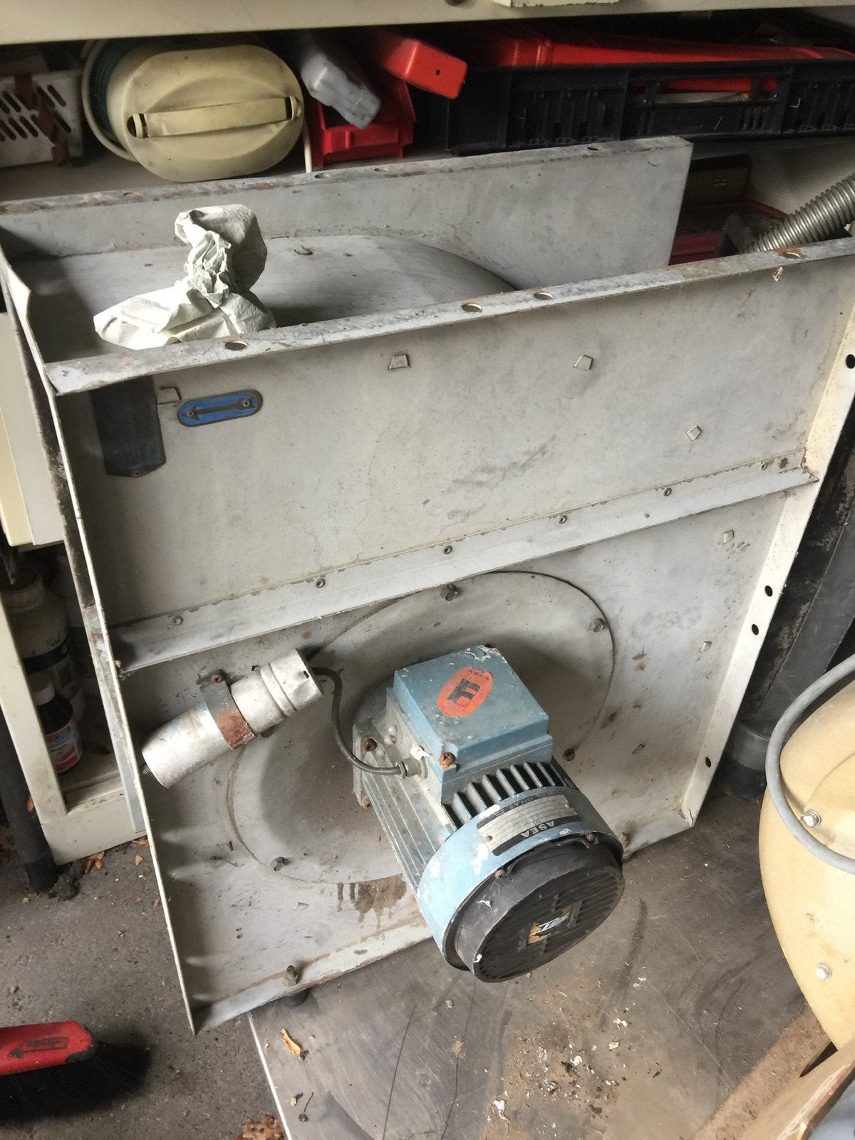 Afzuiging, Doe-het-zelf en Bouw, Ventilatie en Afzuiging, Ophalen, Gebruikt, Ventilator en Afzuiger