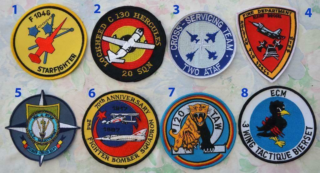 Luchtmacht patches ALLERLEI, Apart of als LOT te koop, Zg, Enlèvement ou Envoi, Armée de l'air, Emblème ou Badge