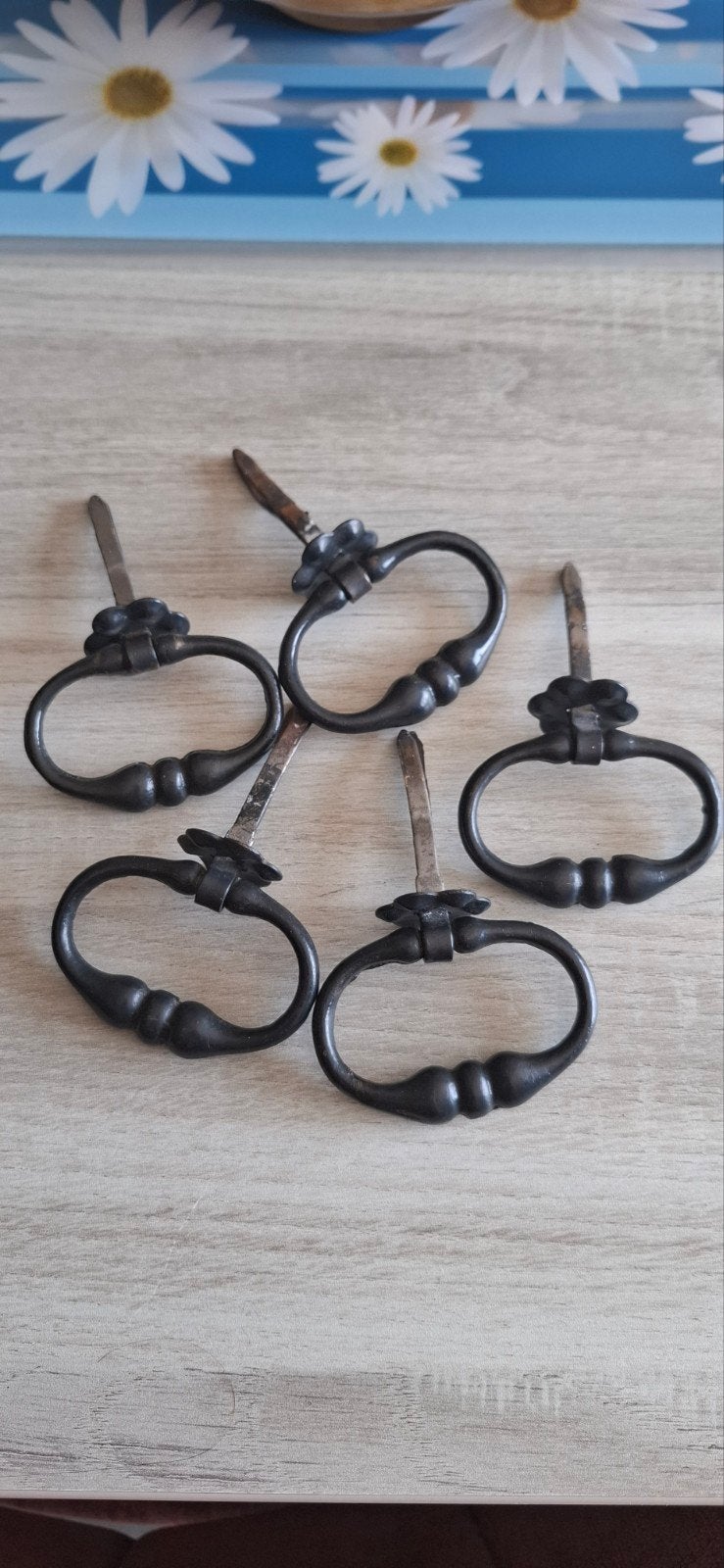 5 handgrepen voor op kast, Antiek en Kunst, Ophalen