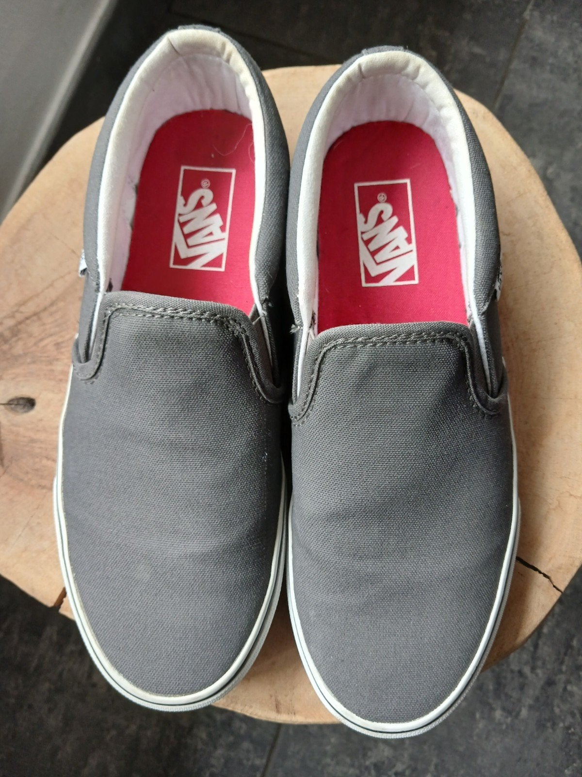 Grijze Vans Classic-On Sneakers  met doos - maat 40 ( zgan), Ophalen of Verzenden, Sneakers