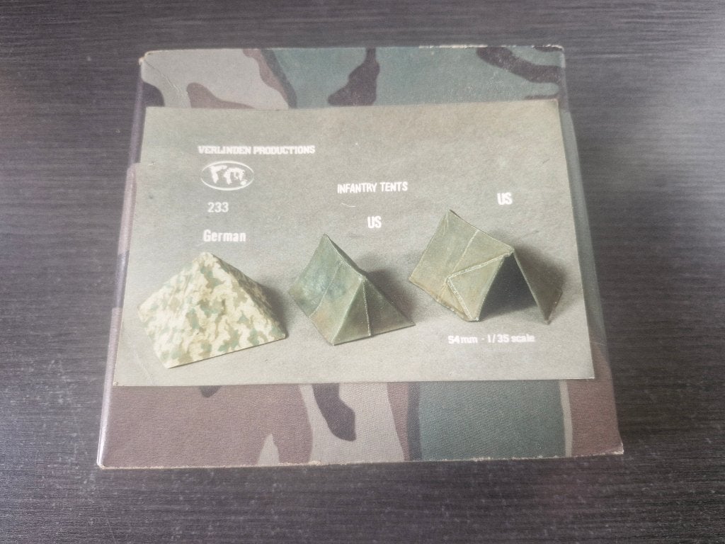 Verlinden 1/35 Infantry Tents WWII German & U.S., Ophalen of Verzenden, Nieuw, 1:35 tot 1:50, Diorama