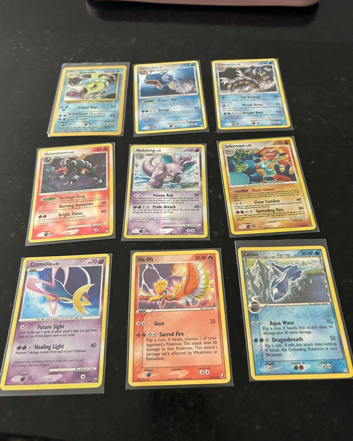 Pokemon kaarten oude ho-oh latios gyarados cresselia, Enlèvement, Comme neuf