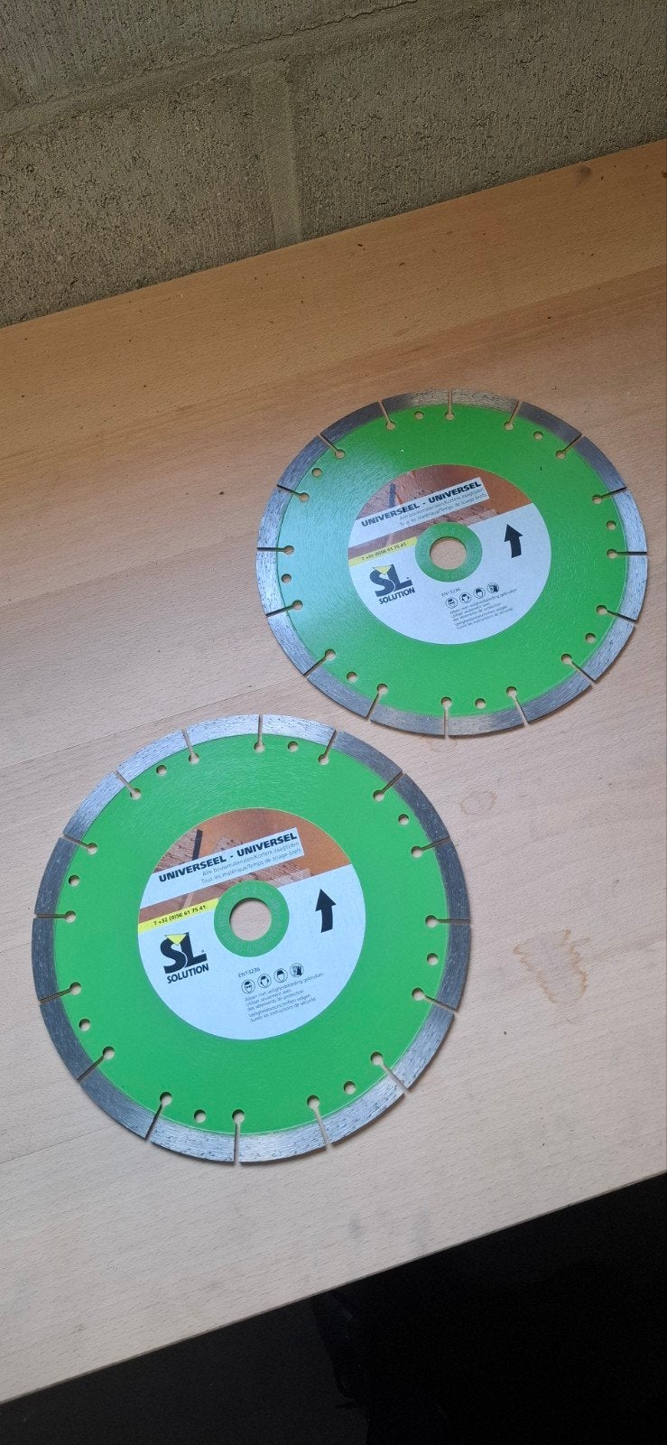 2x steenslijpschijf nieuw, Ophalen, Nieuw