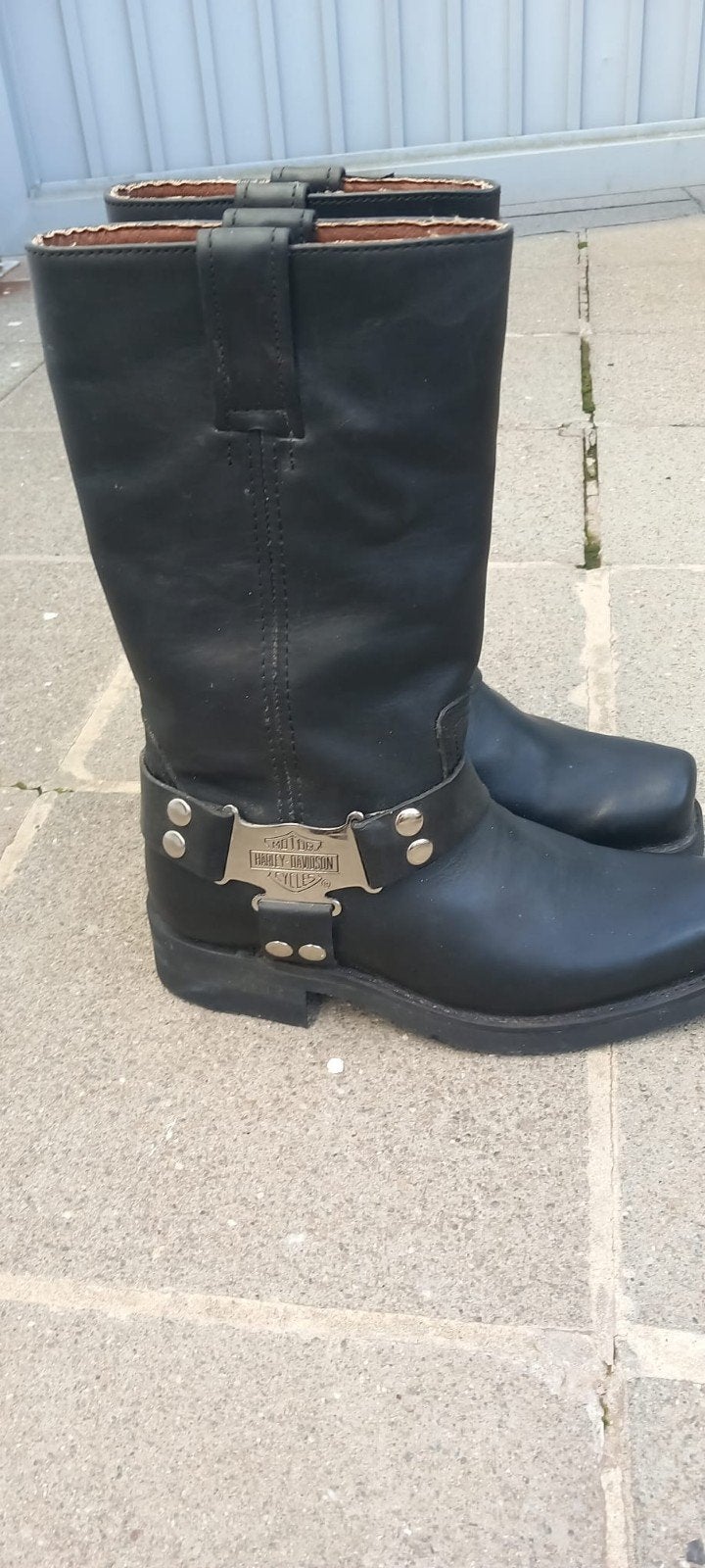 Harley-Davidson chaussures, Ophalen, Zwart, Lage of Enkellaarzen, Zo goed als nieuw