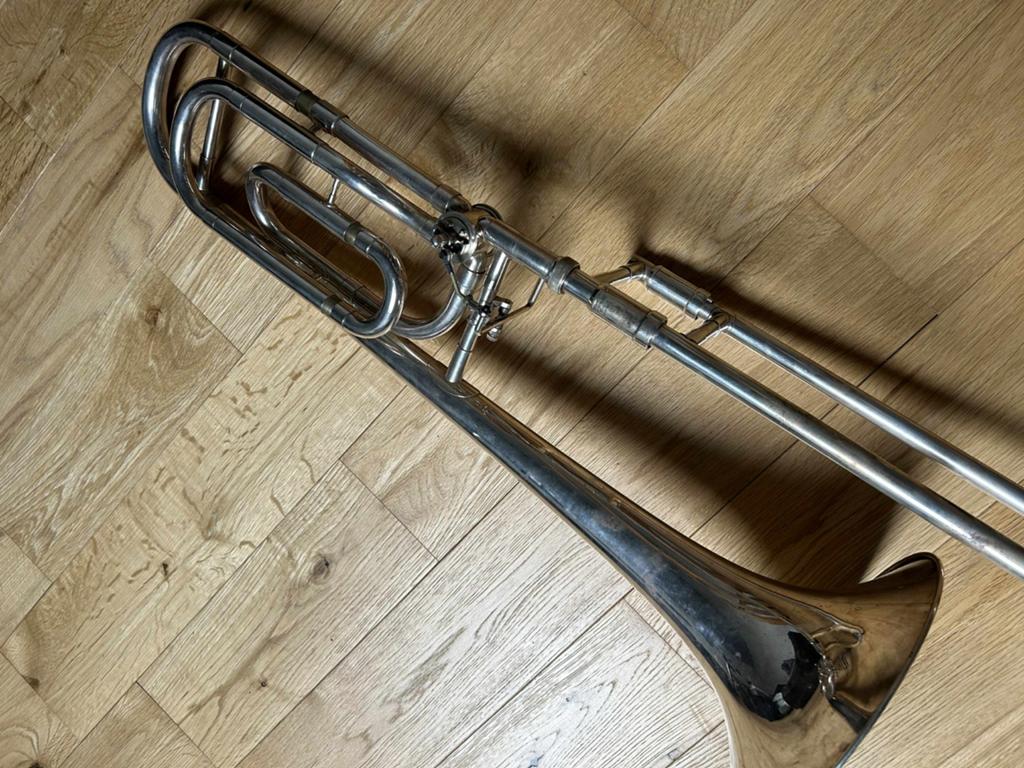 Besson sovereign, Muziek en Instrumenten, Blaasinstrumenten | Trombones, Ophalen, Gebruikt, Tenor, Met koffer