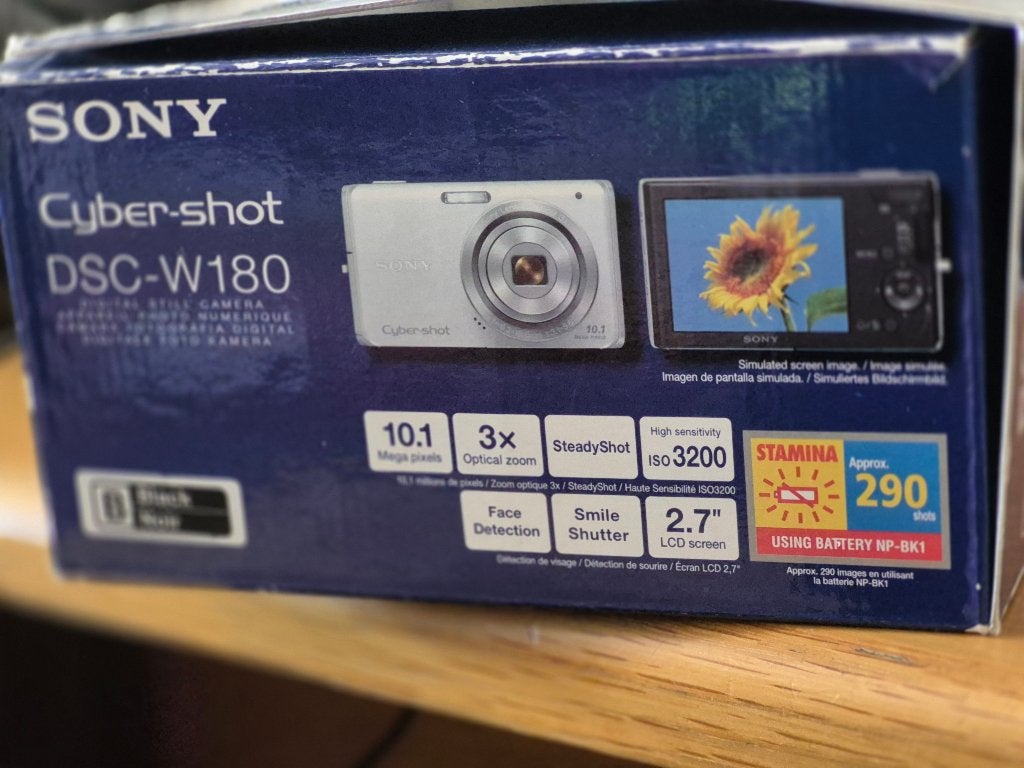 caméra Sony Cyber-shot DSC-W180, Ophalen, Gebruikt, Oplader, 10 megapixels