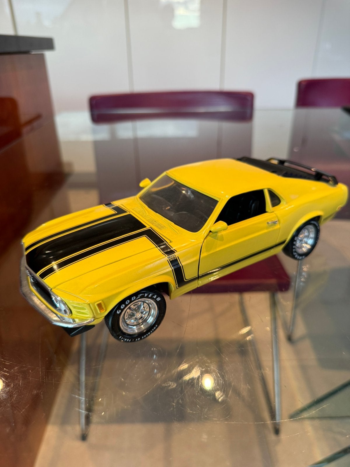 ERTL AMÉRICAN MUSCLE FORD MUSTANG BOSS 302 1:18, Enlèvement ou Envoi, Comme neuf, ERTL