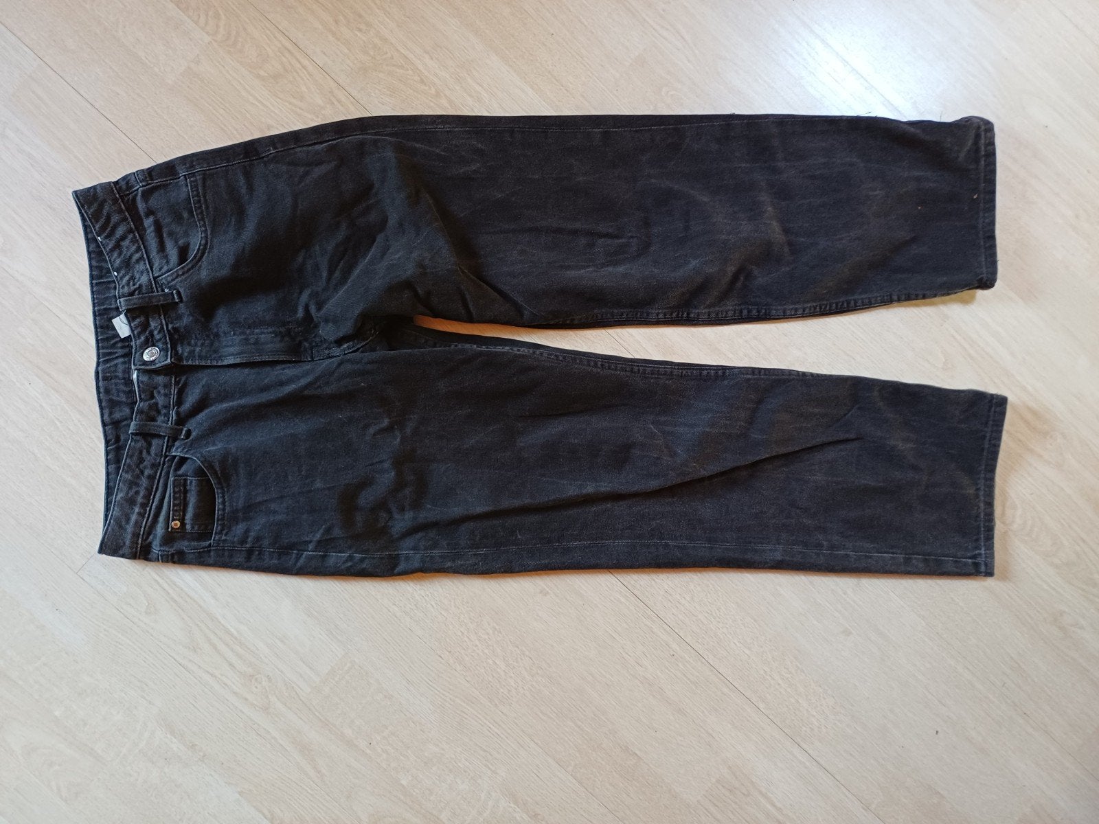 Grijze brede jeans H&M, Ophalen of Verzenden