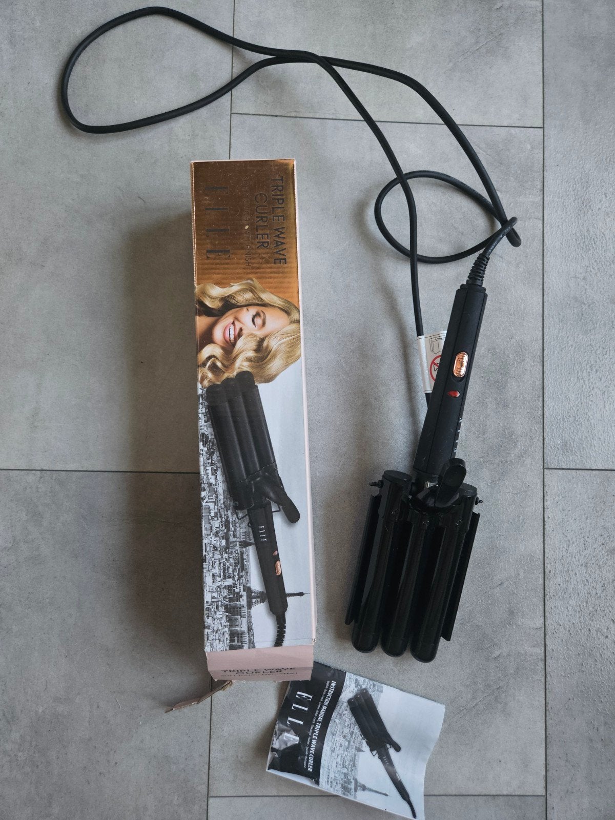 krultang Elle beautywave, Ophalen of Verzenden, Zo goed als nieuw, Krultang of Stijltang