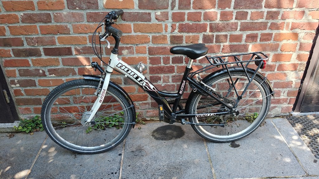Kinderfiets 24 inch, Ophalen, 20 inch of meer, Gebruikt, Velgrem