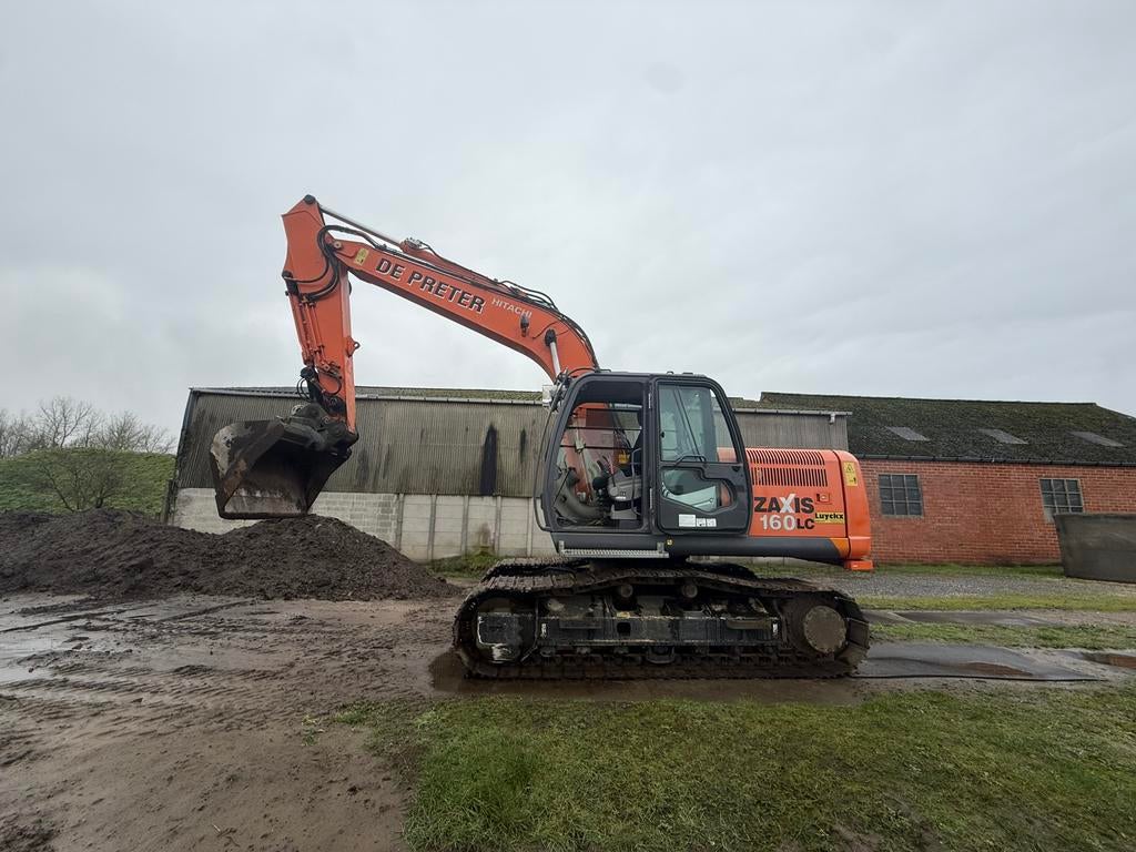 Hitachi zaxis 160 lc, Ophalen, Graafmachine
