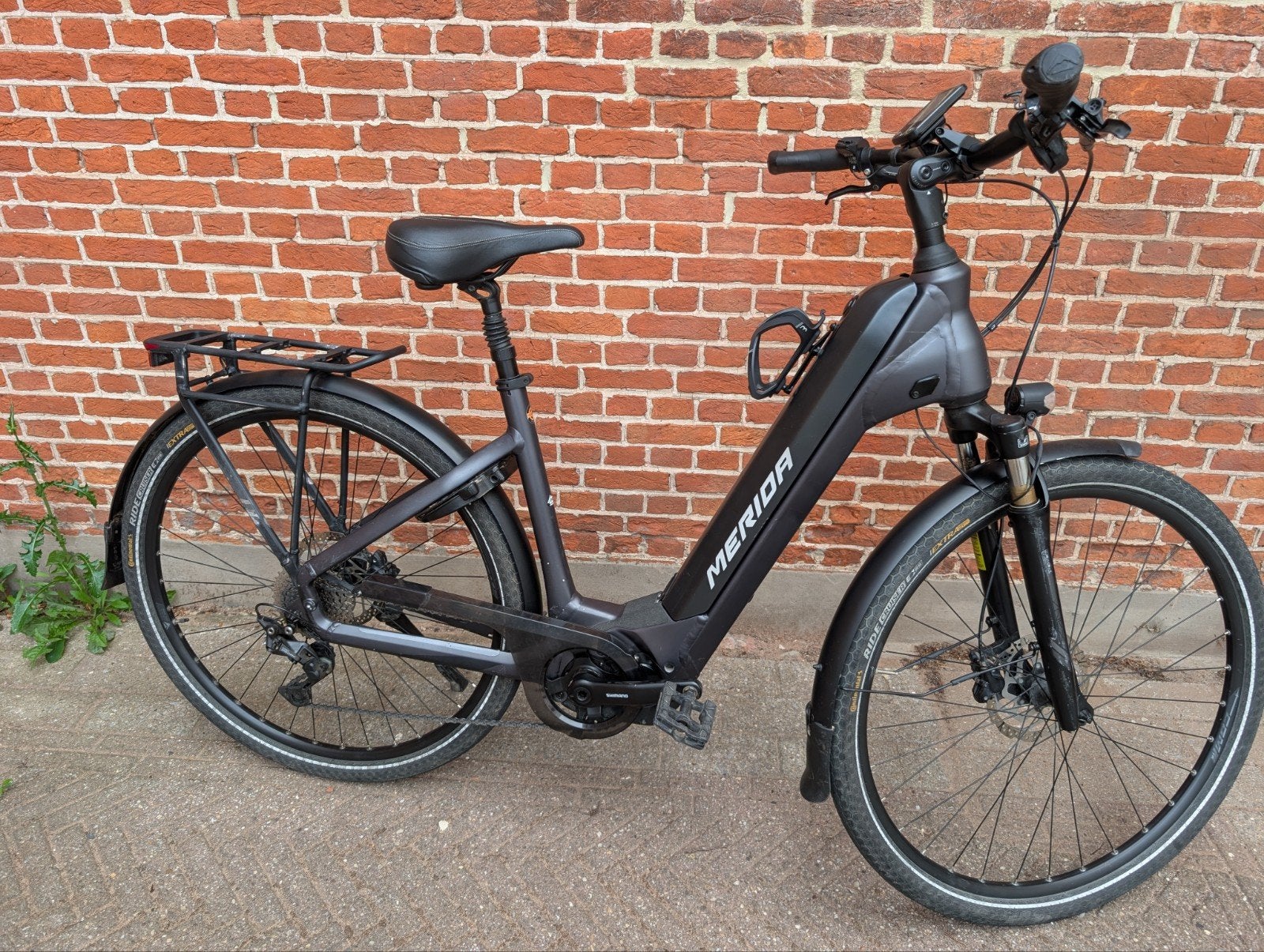 Merida e-bike espresso zwart shimano, Ophalen