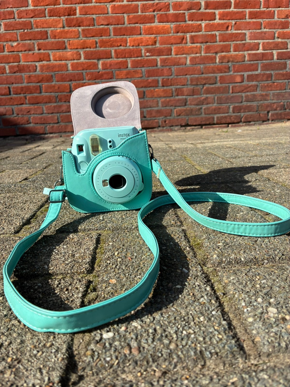 Instax Mini 9 - blauw + tasje, Ophalen of Verzenden, Gebruikt