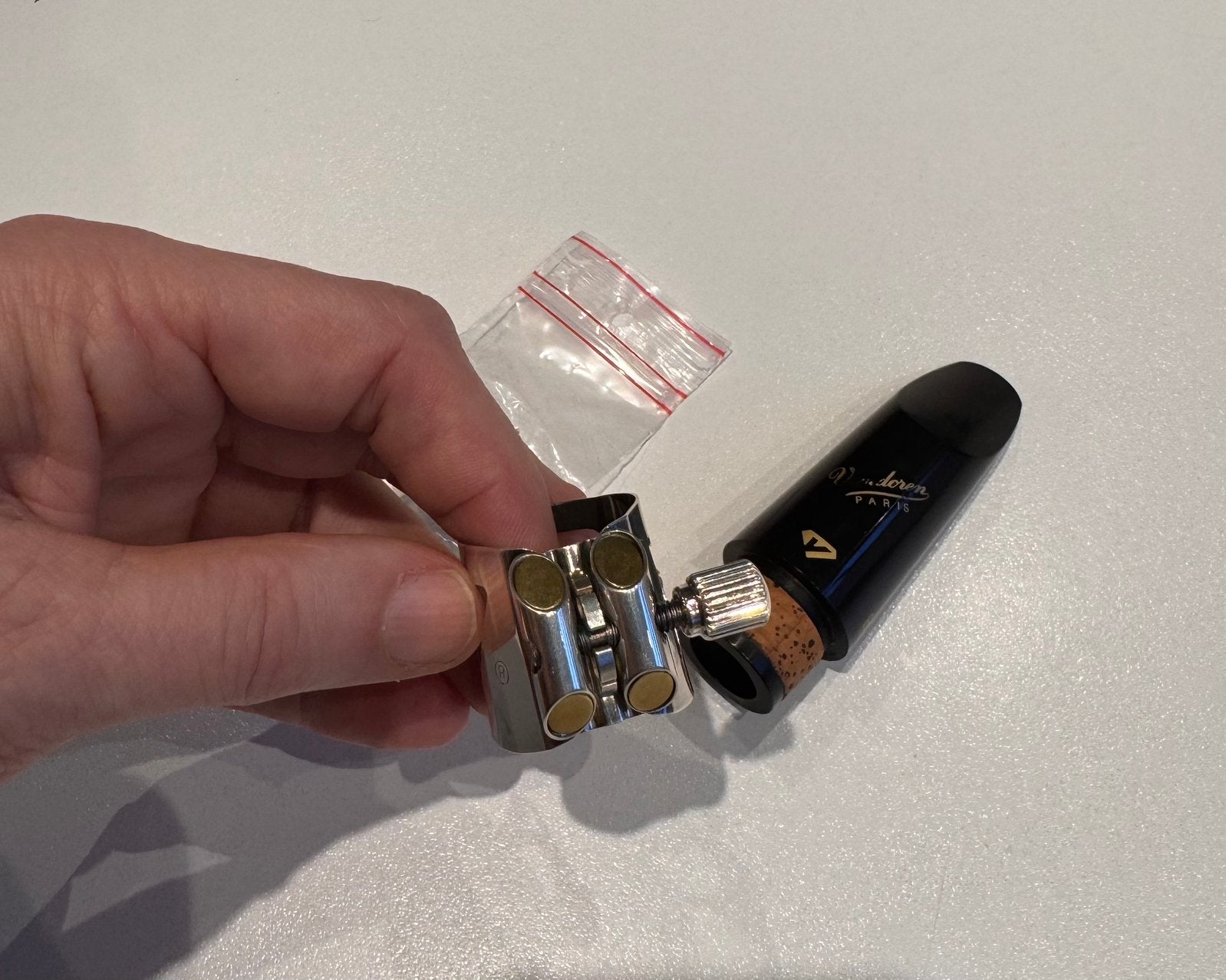 Vandoren optimum ligature voor klarinet, Ophalen, Zo goed als nieuw