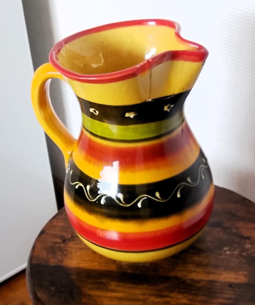 mooie waterkan / wijnkan / sangriakan hoogte 22cm, Antiek en Kunst, Ophalen