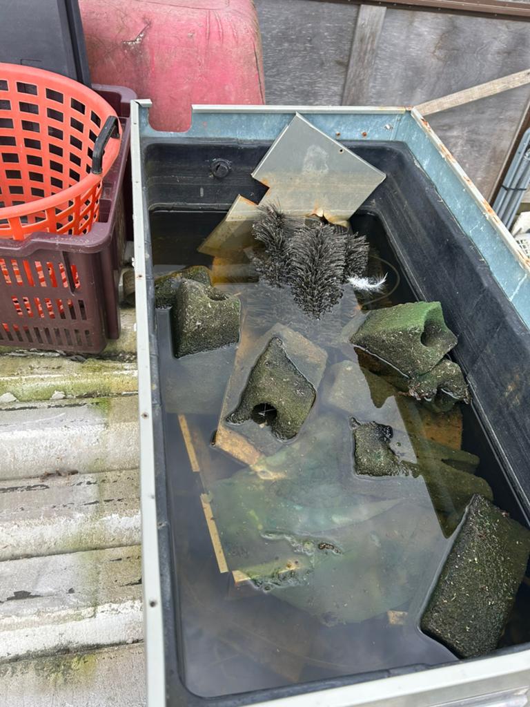 Metalen galvanisee bak van afbraak koeling., Ophalen, Zo goed als nieuw