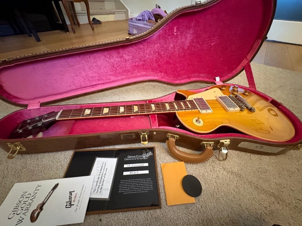 Gibson Les paul Standard Custom Reissue 1958 (R8), Musique & Instruments, Instruments à corde | Guitares | Électriques, Enlèvement