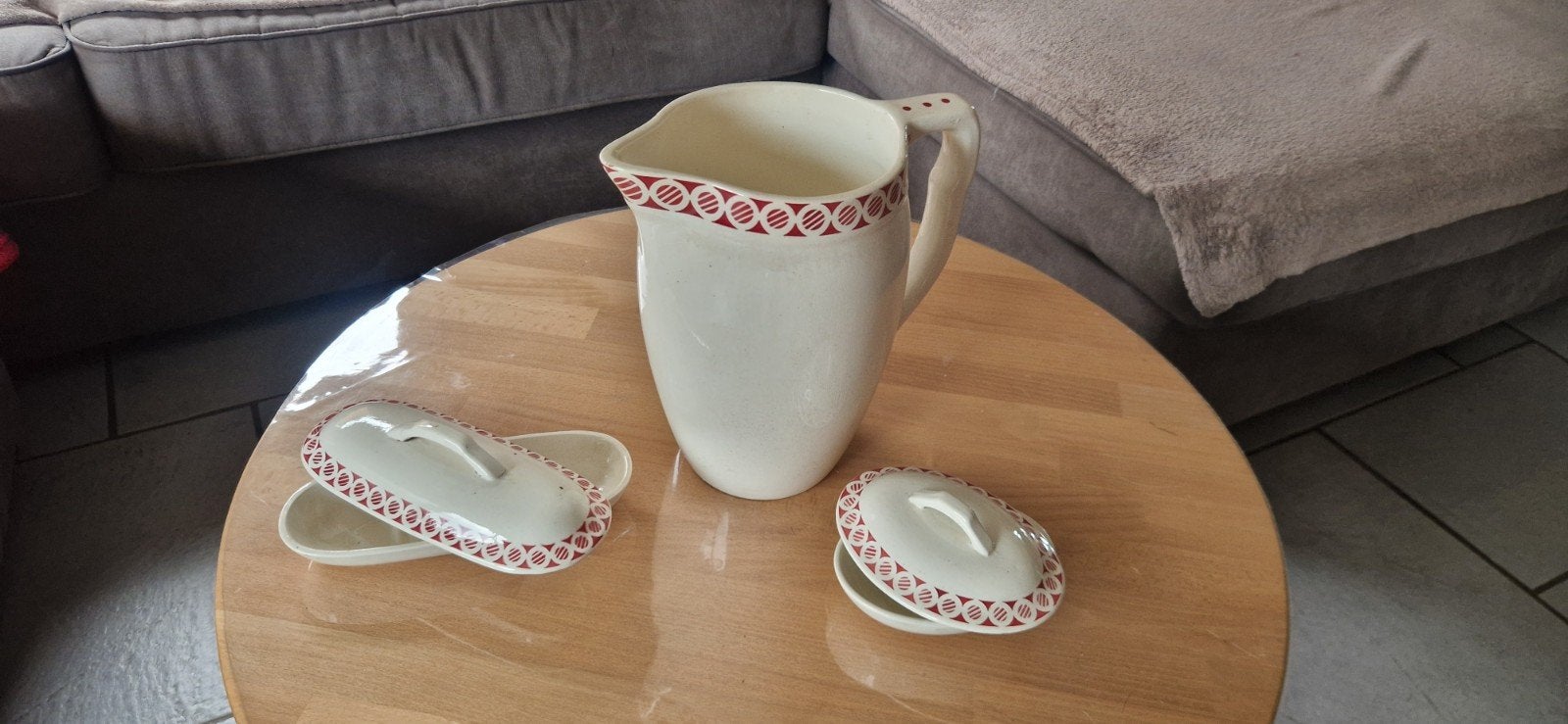 Ensemble de toilettes - porcelaine de Nimy, Ophalen of Verzenden