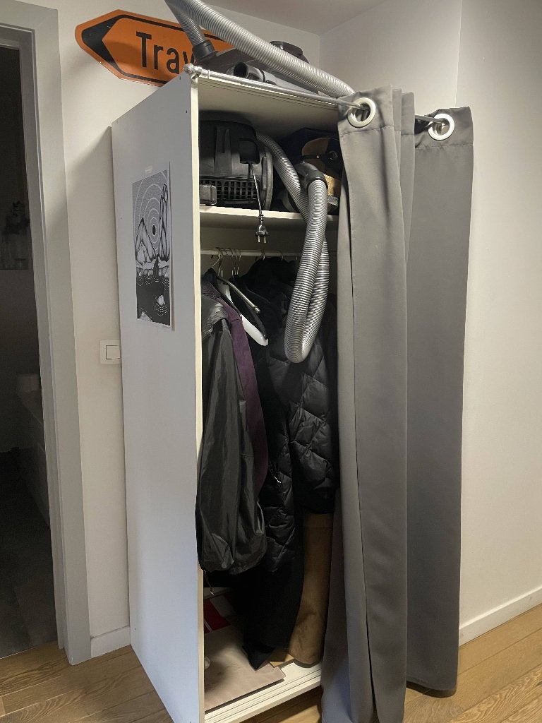 Armoire ouverte avec rideau, Utilisé, 50 à 100 cm, DIY, Autres matériaux