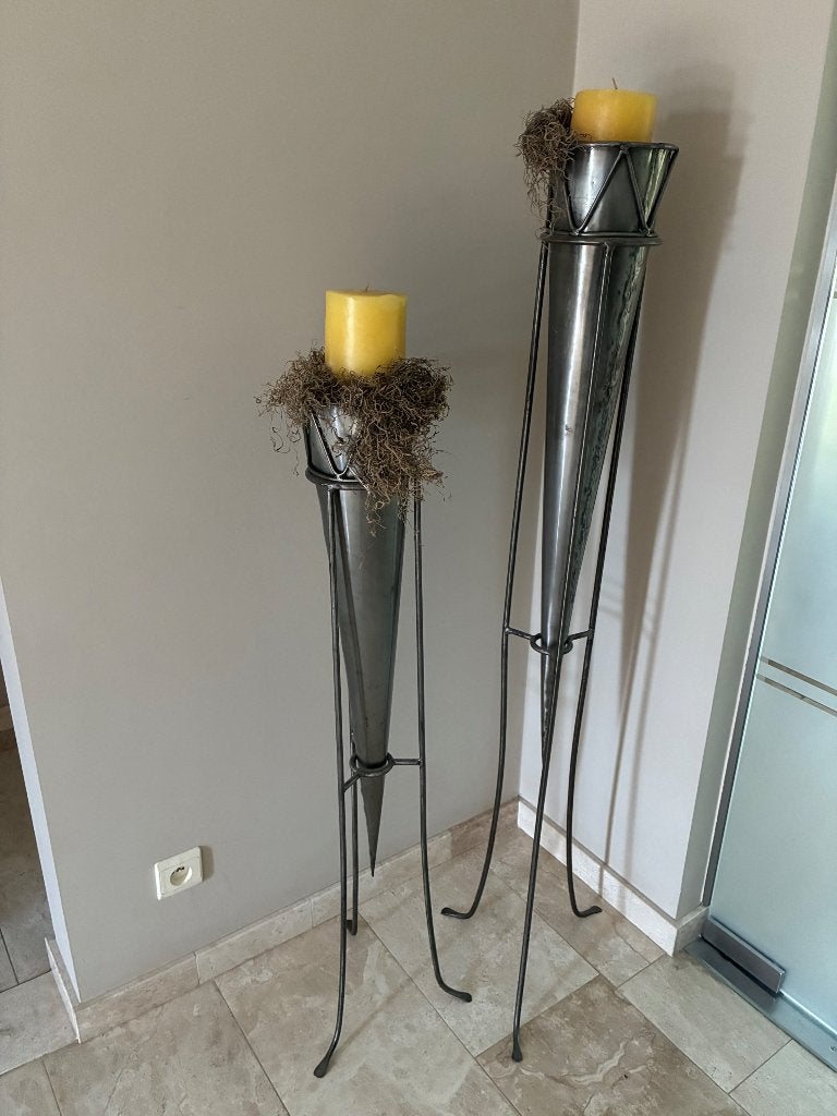 Staande kandelaars, Ophalen, Nieuw, Grijs, Kandelaar