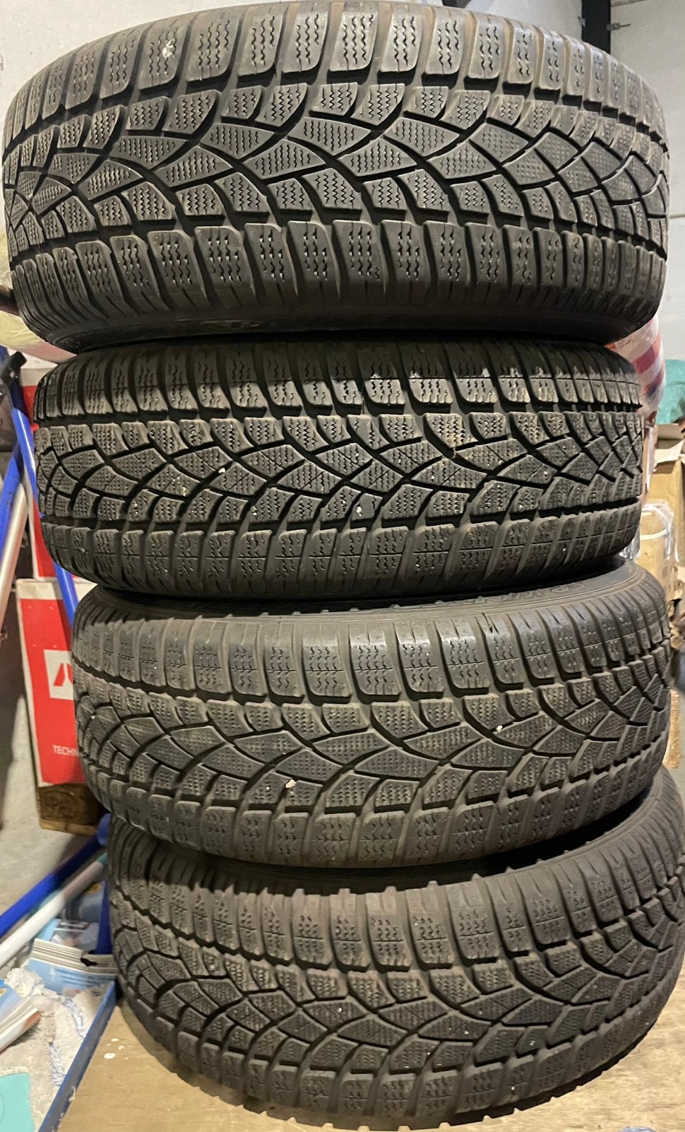 DUNLOP WINTER SPSPORT 3D 205/55/16 91H, Auto-onderdelen, Ophalen, Gebruikt, 16 inch, Banden en Velgen