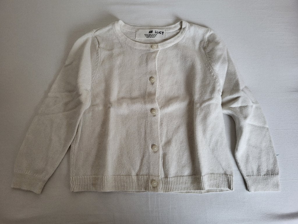 Witte gilet H&M maat 92, Enfants & Bébés, Vêtements enfant | Taille 92, Neuf, Enlèvement ou Envoi, Pull ou Veste, H&M