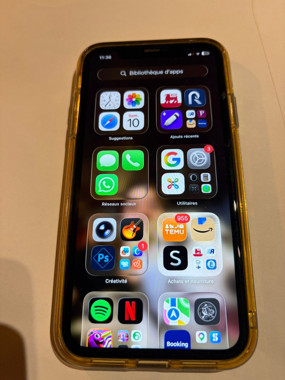 iPhone 11   128go couleur noire, Enlèvement ou Envoi, Comme neuf, IPhone 11