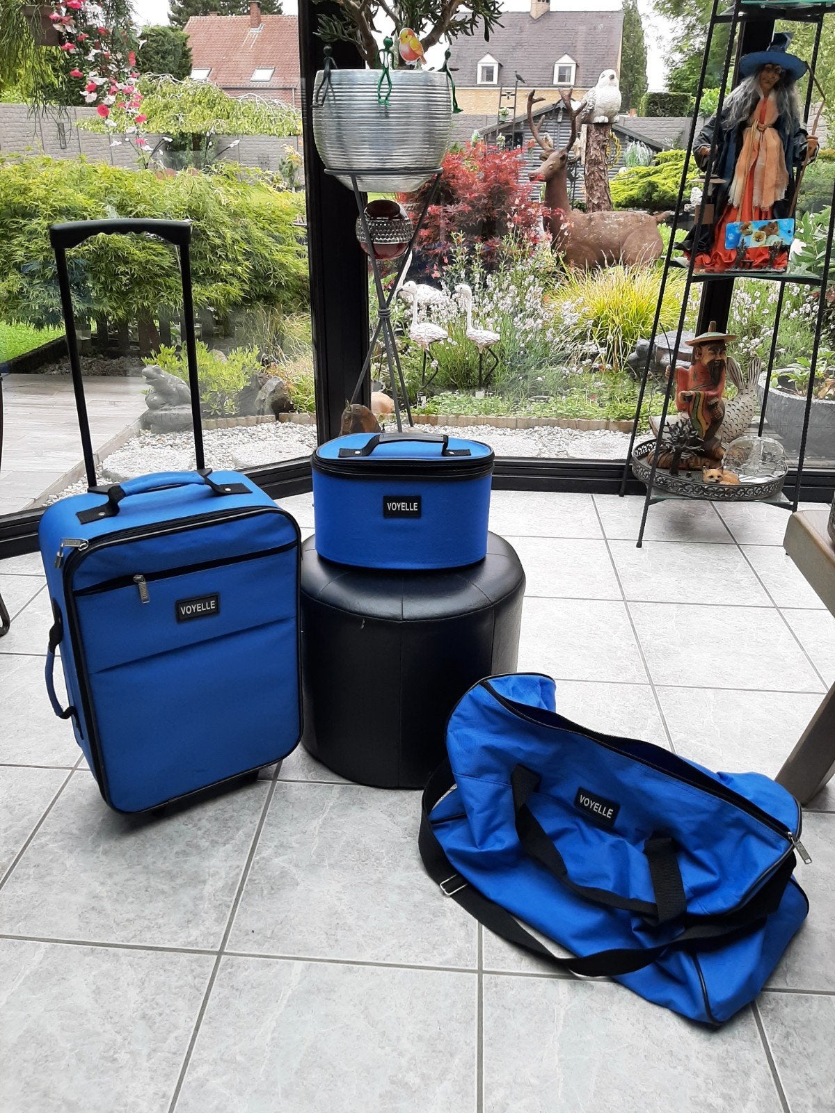 Ensemble de valises en tissus imperméable, Enlèvement, Utilisé, Autres matériaux, Roulettes