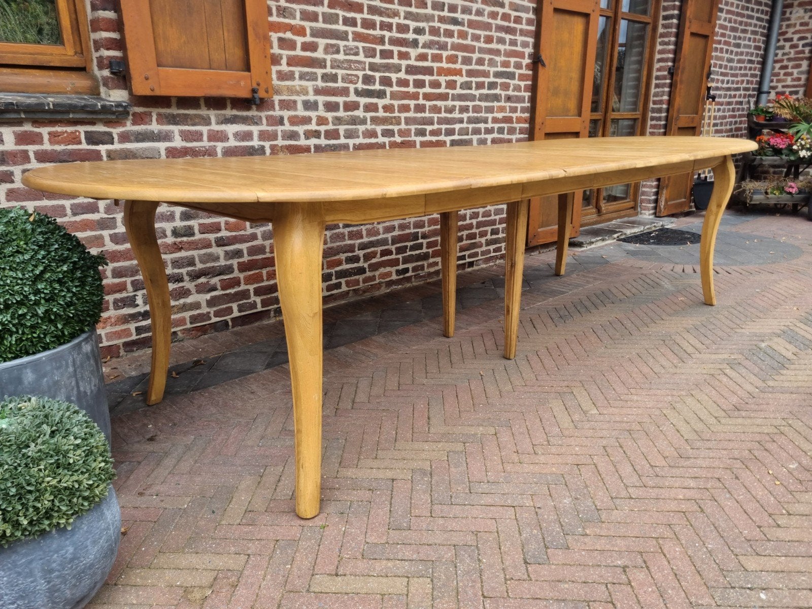 eiken Verlengbare eettafel ART:, Huis en Inrichting, Ophalen, 100 tot 150 cm, ., Eikenhout