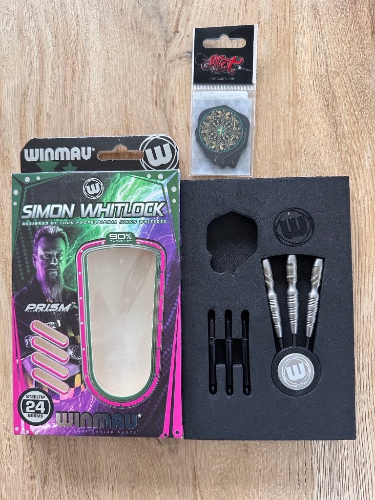 Dartpijlen Winmau - Simon Whitlock 24 gram, Ophalen of Verzenden, Zo goed als nieuw, Pijlen