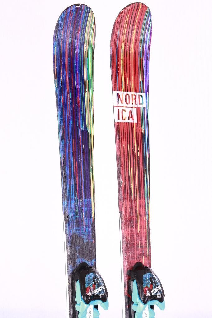 128 kinder ski's NORDICA ACE J, woodcore, freestyle, Sport en Fitness, Skiën en Langlaufen, Gebruikt, Ski's, Ski, Nordica, Carve