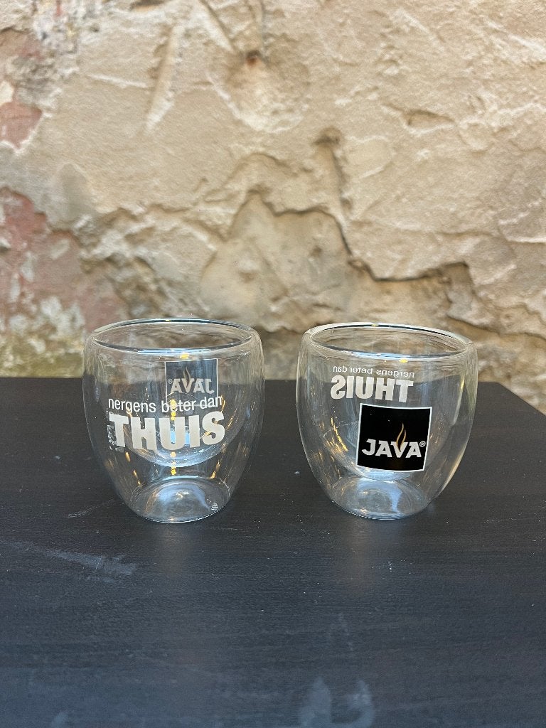 Lunettes à double paroi JAVA x Home (2 pièces), Enlèvement, Comme neuf, Autres types