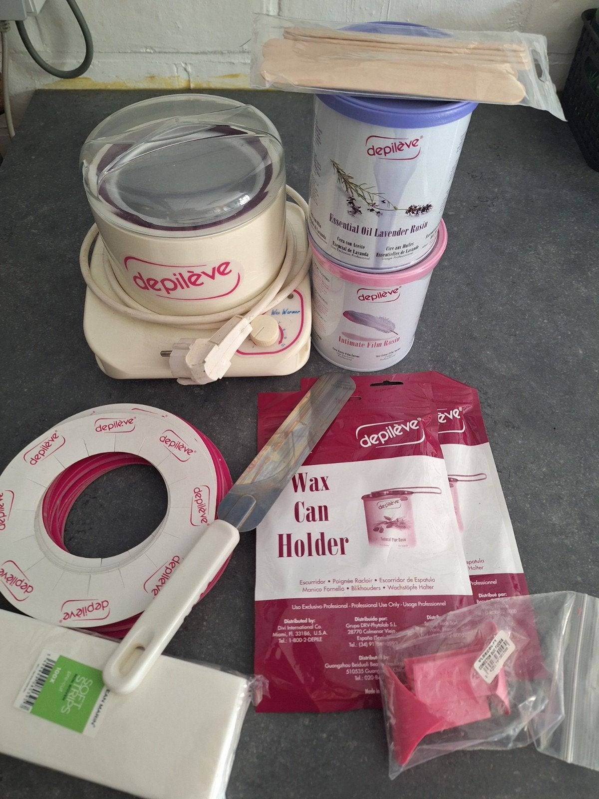 depileve wax heater met toebehoren, Ophalen