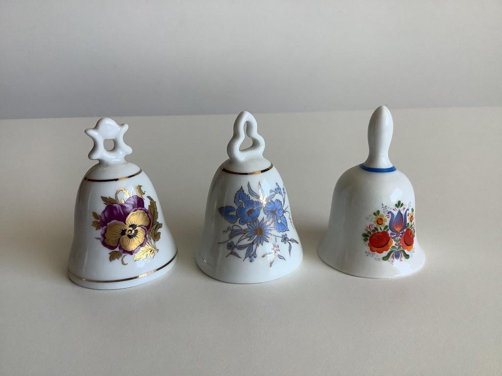 3 vintage porseleinen Reutter tafelbelletjes, Ophalen of Verzenden